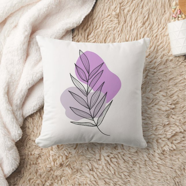 Cojín Decorativo Flor púrpura de Boho (Manta)