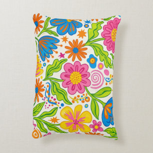 Cojín Decorativo Flor Retro Bloom
