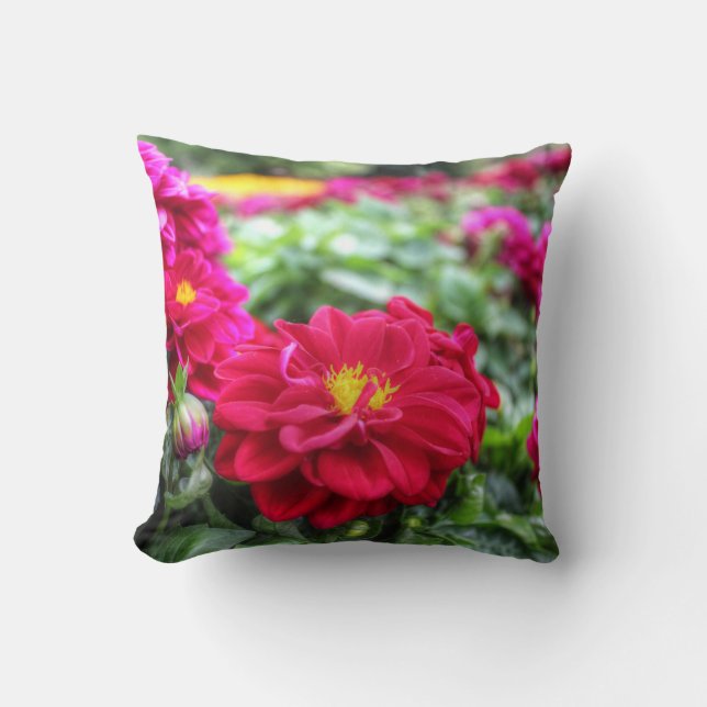 Cojín Decorativo Flor roja (Anverso)
