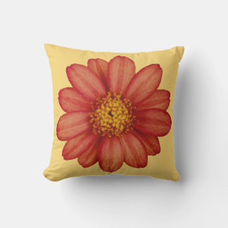 Cojín Decorativo flor roja