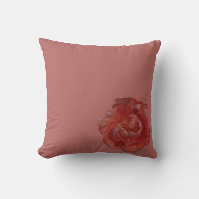 Cojín Decorativo flor roja (Anverso)