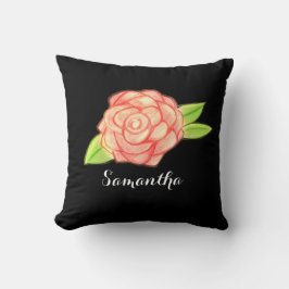 Cojín Decorativo Flor Rosa