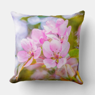 Cojín Decorativo Flor rosa de manzana