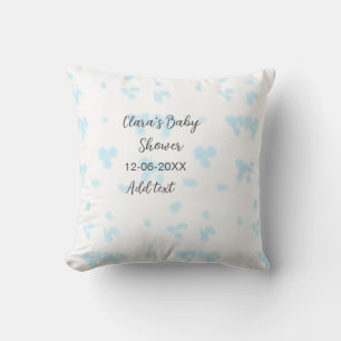Cojín Decorativo Flor rosa lindo ducha de bebé acuarela moderna dat