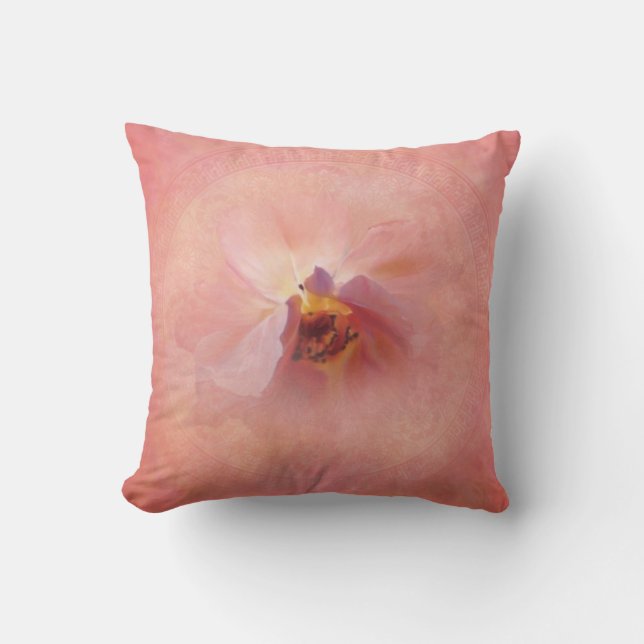 Cojín Decorativo Flor rosa mágica (Anverso)