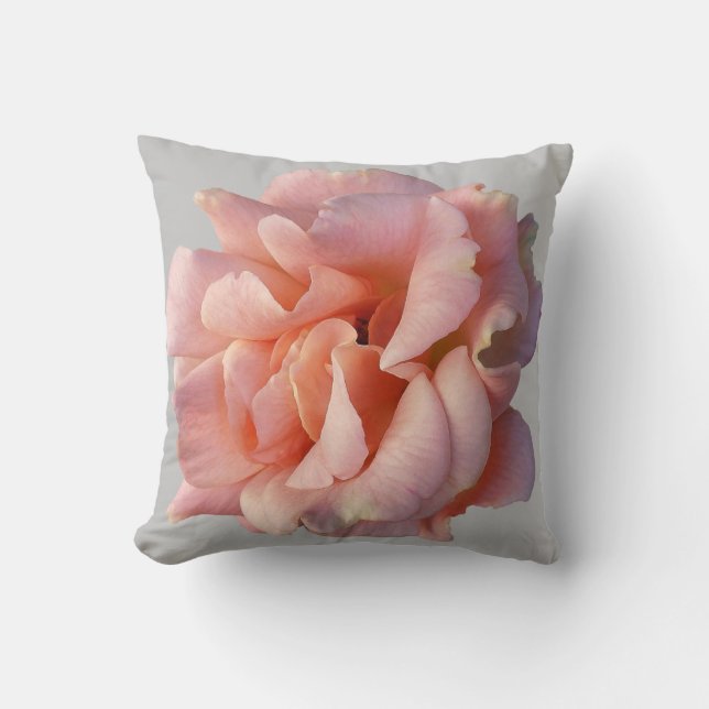 Cojín Decorativo flor rosa rosa rosa rosa (Anverso)