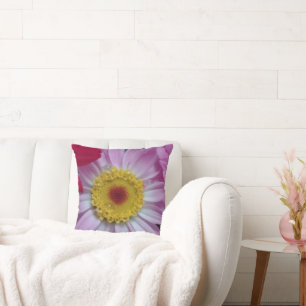 Cojín Decorativo Flor rosa y amarilla