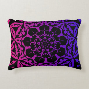Cojín Decorativo flor rosa y morada de Mandala