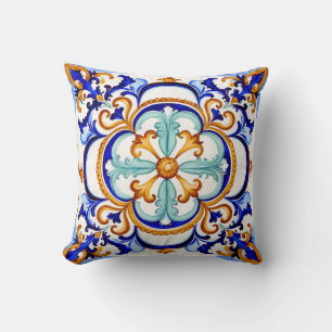 Cojín Decorativo Flor siciliana barroca II
