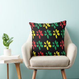 Cojín Decorativo Flor silvestre acuarela