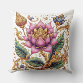 Cojín Decorativo Flor tailandesa grande