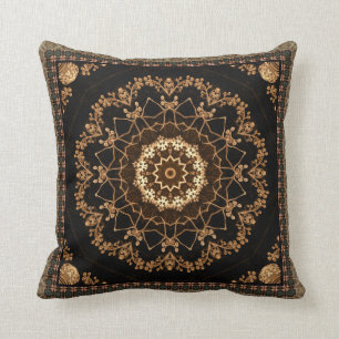 Cojín Decorativo Flor texturizada de la mandala
