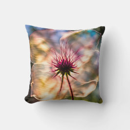 Cojín Decorativo Flor Translúcida A La Luz Del Sol