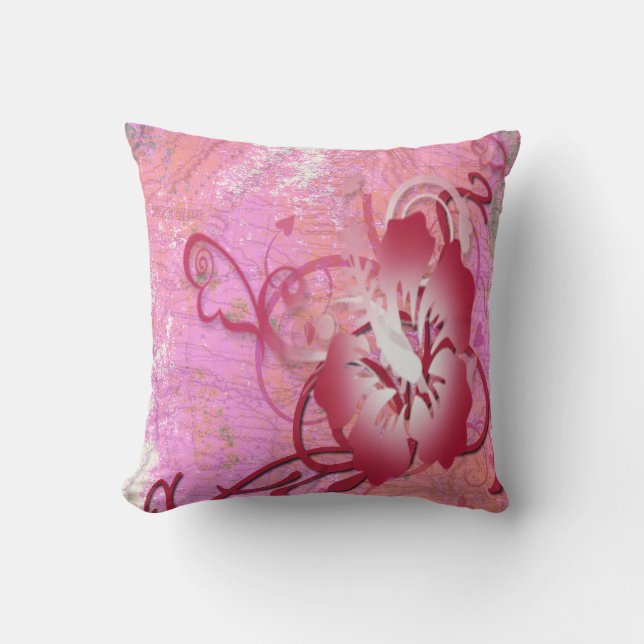 Cojín Decorativo Flor tropical (Anverso)