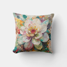 Cojín Decorativo Flor Vibrante