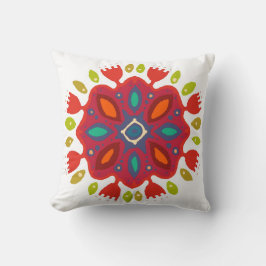 Cojín Decorativo FLOR XL blanco simple