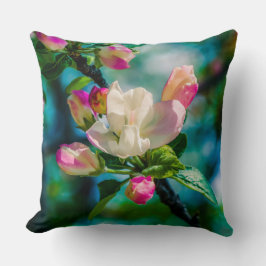 Cojín Decorativo Flor y brotes de arvejas