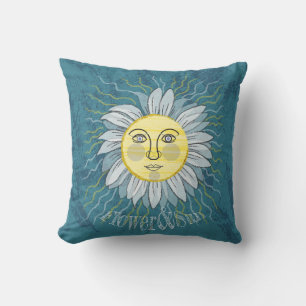 Cojín Decorativo Flor y sol - Naturaleza