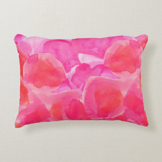 Cojín Decorativo Flora acuarela rosa caliente