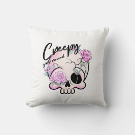 Cojín Decorativo Flora de cráneo escarpada pastel todo el año