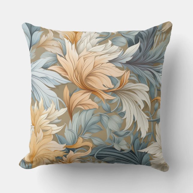 Cojín Decorativo Flora glacial Sinfonía Invierno Botánico (Anverso)