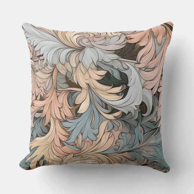 Cojín Decorativo Flora glacial Sinfonía Invierno Botánico (Anverso)