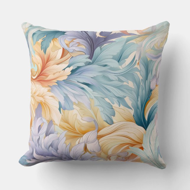 Cojín Decorativo Flora glacial Sinfonía Invierno Botánico (Anverso)