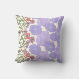 Cojín Decorativo Flora Obscura – Almohadón con estampado floral con