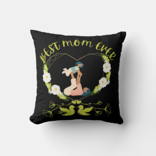 Cojín Decorativo Flora Verde Mejor Madre Y Hija