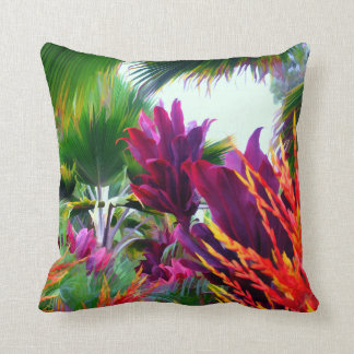 Cojín Decorativo Flora y hojas de palma tropicales