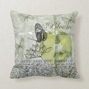 Cojín Decorativo Floración inspirada de la mariposa