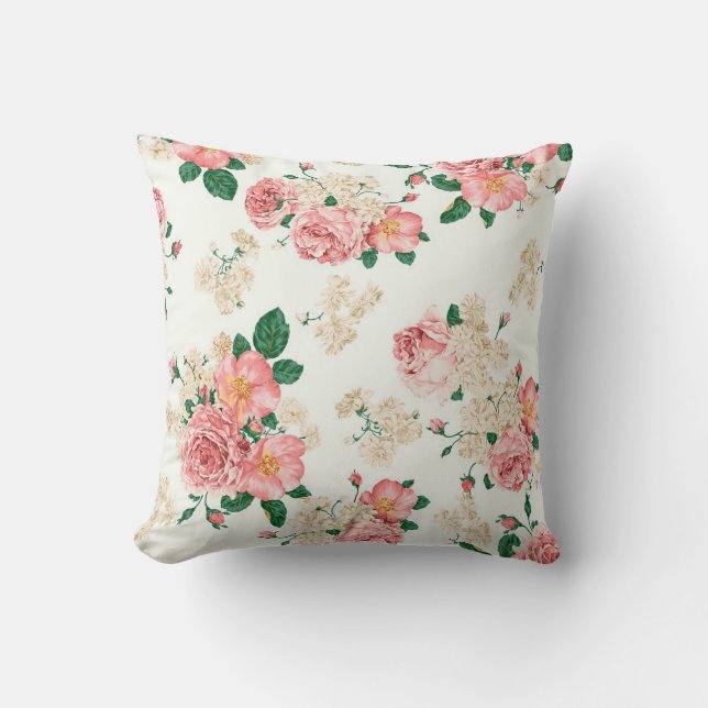 Cojín Decorativo Floral (Anverso)