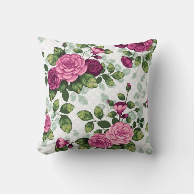 Cojín Decorativo Floral (Anverso)