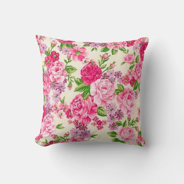 Cojín Decorativo Floral (Anverso)