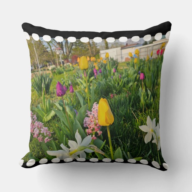 Cojín decorativo floral (Anverso)