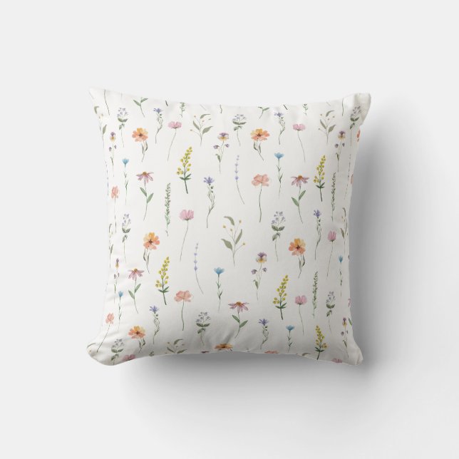 Cojín decorativo floral (Anverso)