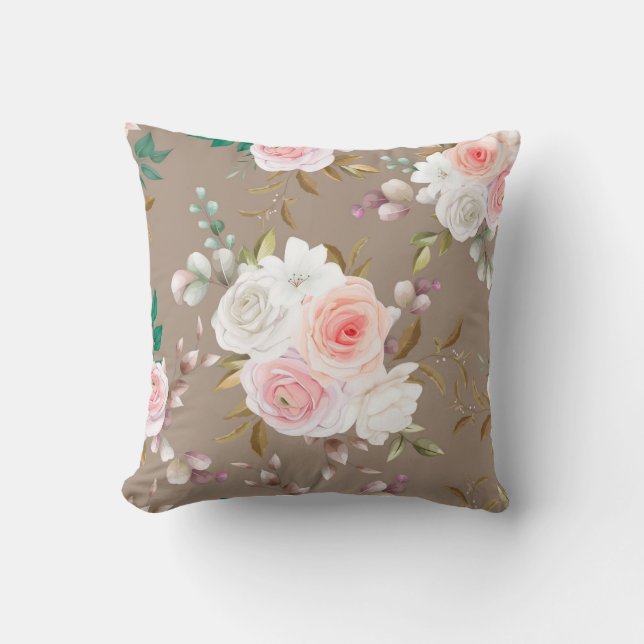 Cojín Decorativo Floral (Anverso)