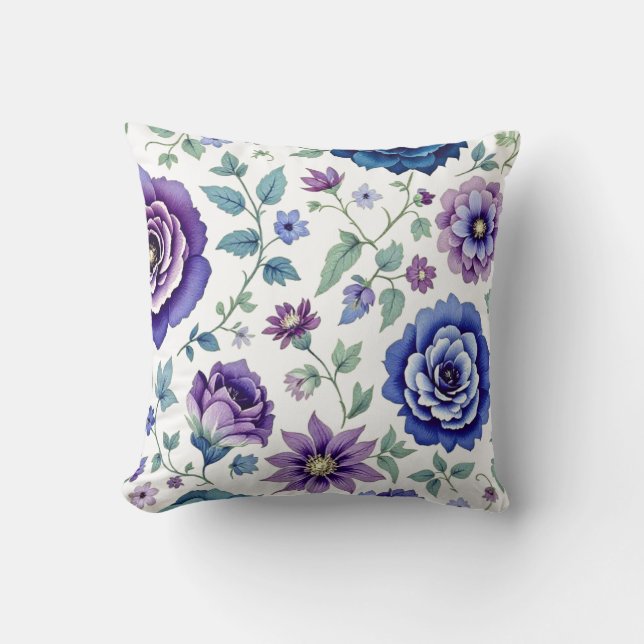 Cojín Decorativo Floral (Anverso)