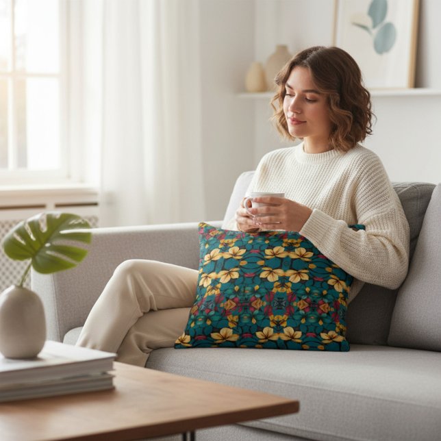 Cojín Decorativo Floral (Subido por el creador)