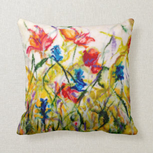 Cojín decorativo floral