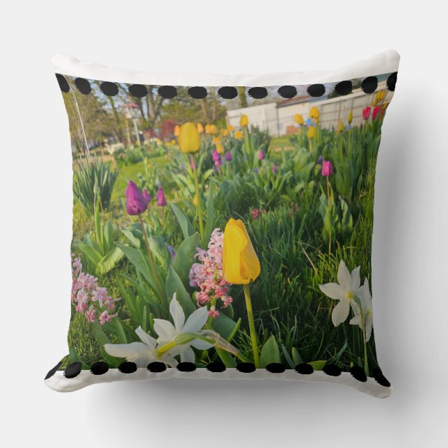 Cojín decorativo floral (Anverso)