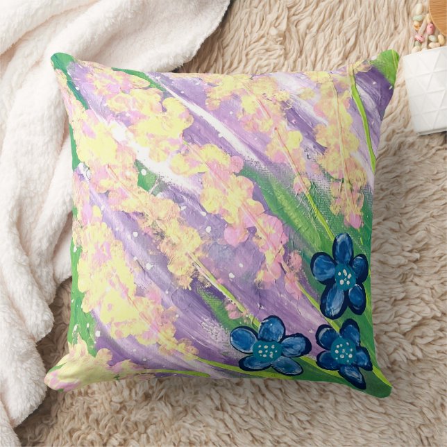 Cojín Decorativo Floral (Manta)