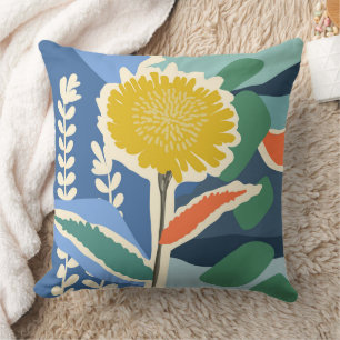 Cojín Decorativo Floral abstracto Dandelion Bloques de color Modern