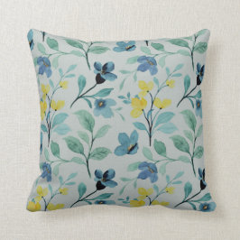 Cojín Decorativo Floral acuarela de bonito