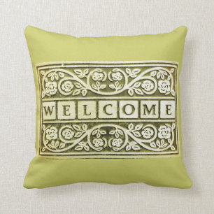 Cojín decorativo floral agradable del sabio de la