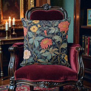 Cojín Decorativo Floral Antiguo Vintage William Morris