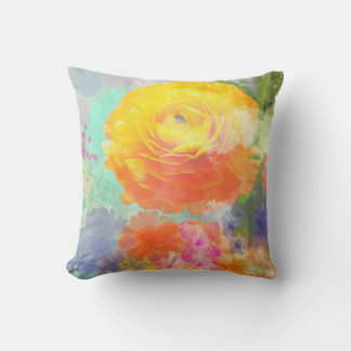 Cojín Decorativo Floral artística colorida