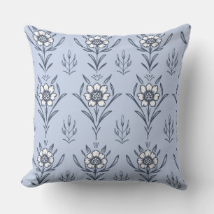 Cojín Decorativo Floral azul