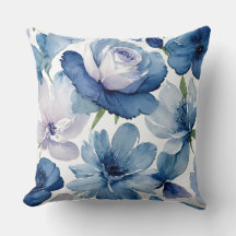 Floral azul y blanca magnífica