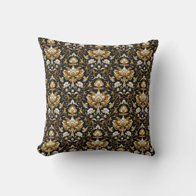 Cojín Decorativo Floral Barroco (Anverso)